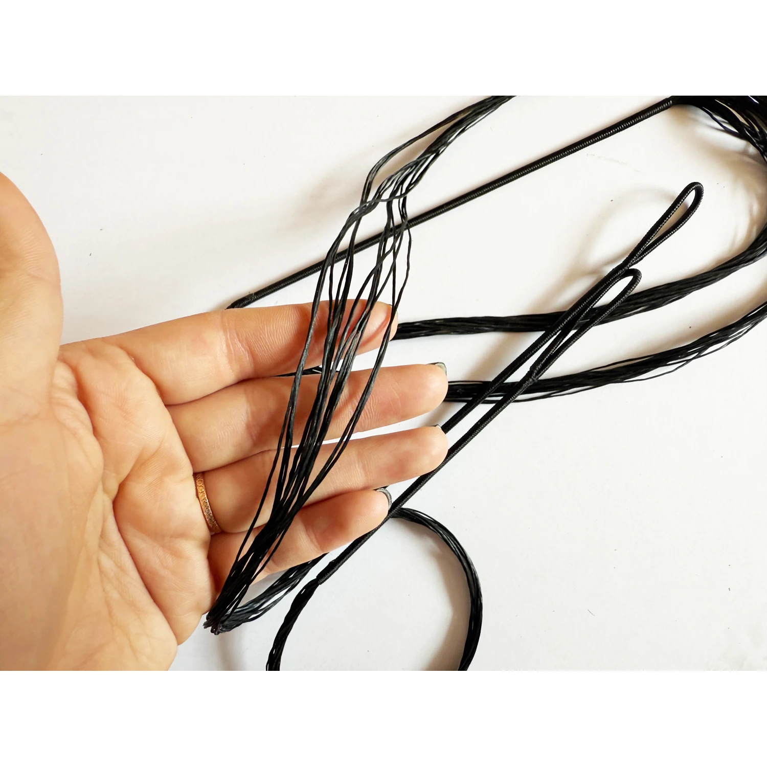 16 Strands Dyneema Rope High Strength Replacement Bowstring for Tranditional Recurve bow and Longbow 54-70inch
