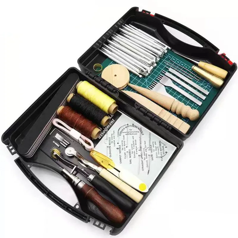 

Leather Manual Sewing Machine Speedy Stitcher Leather Sewing Tools Kit Leathercraft Punching Groover Tools Accessories Set