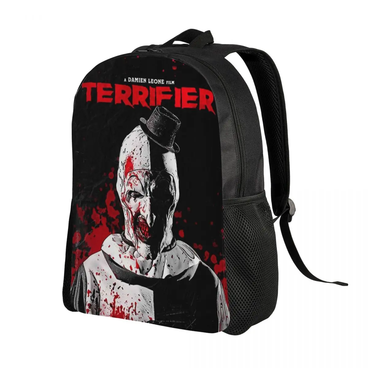 3D Print Terrifier Movie Backpack for Boys Girls Horror Halloween Clown College Travel Bags Men Bookbag Fits 15 Inch Laptop