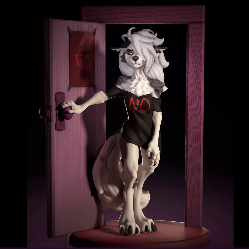 

1:24 Sexy Wolf Loona-NSFW 3d Printed Model Resin Unpainted Figure Model Kit NSFW Miniature Garage Gk Kits Unassembled Diy Toys