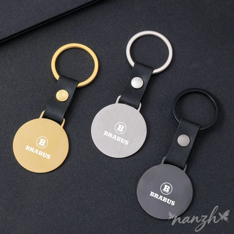 

Sticker Metal Geometry Tag Key Chain Matte Surface DIY Jewelry Gift Wholesale for Brabus smart w204 w205 GLC G63 G65 W463 G500