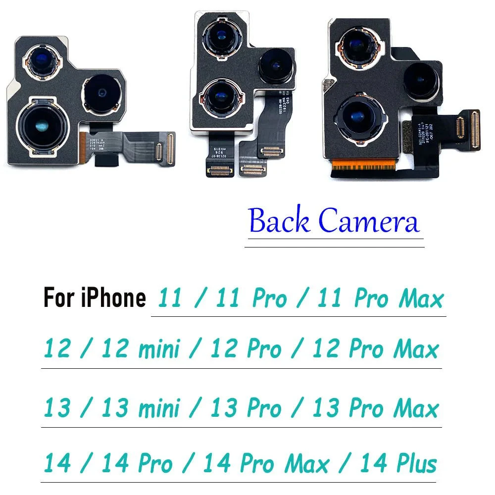 NEW Tested Rear Big Back Camera Flex Cable Main Camera Module Replacement For IPhone 11 12 mini 13 Pro Max 14 Plus