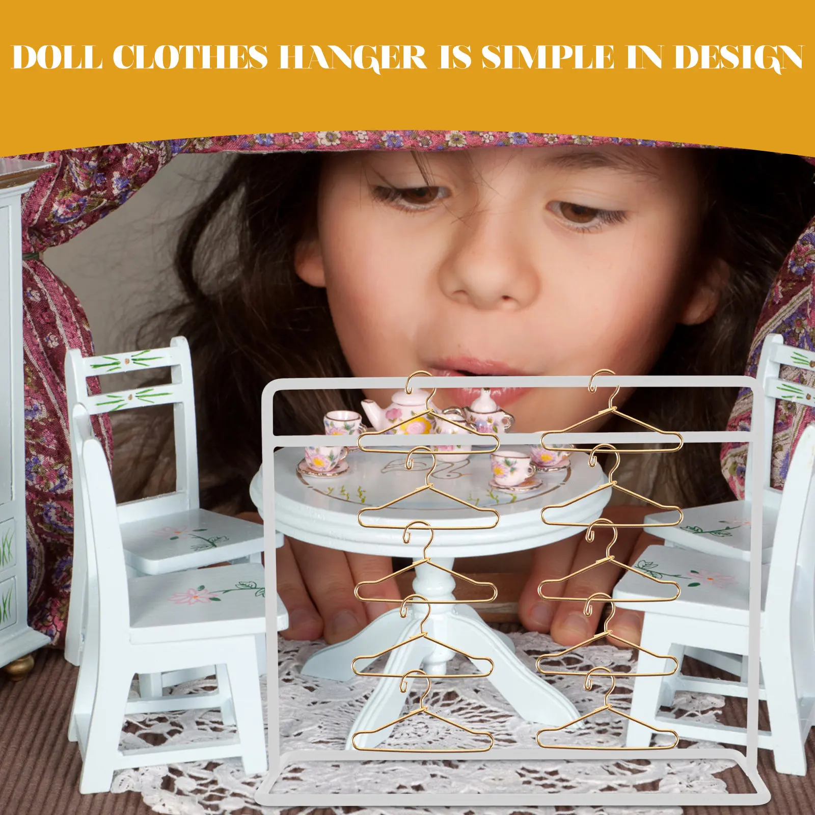 

Набор металлических мини-вешалок: прочная сушилка для одежды, органайзер для детской комнаты, яслей, детского сада, вешалка для платьев