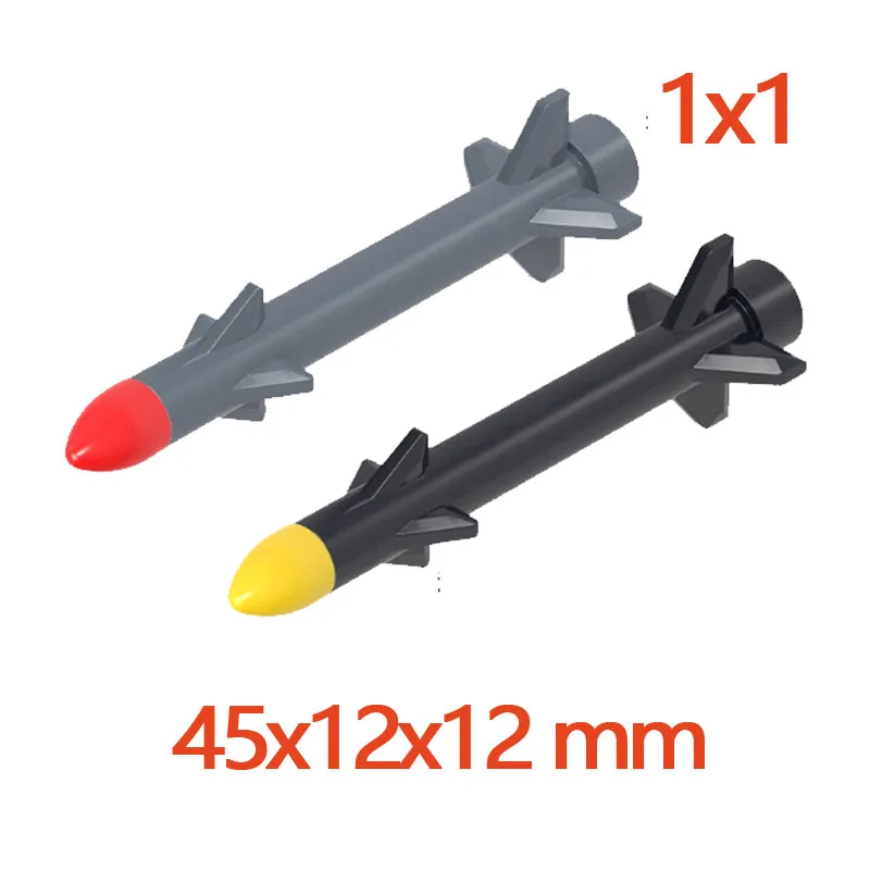 MOC Compatibel Militaire Karakter Bouwstenen Accessoires Raketmodellen Straaljager Montage Kinderspeelgoed Mini Baksteen Cadeau