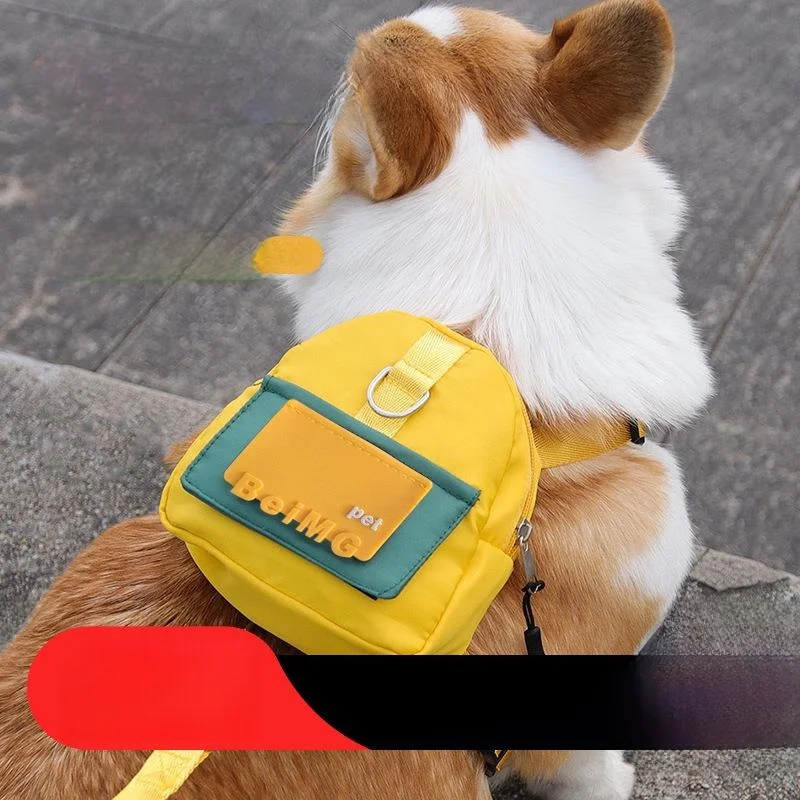 

Outdoor Travel Dog Bapa Self-Ba Double oulder Bag for Golden Retriever Labr Medium And Small Dogs Pet Supplies