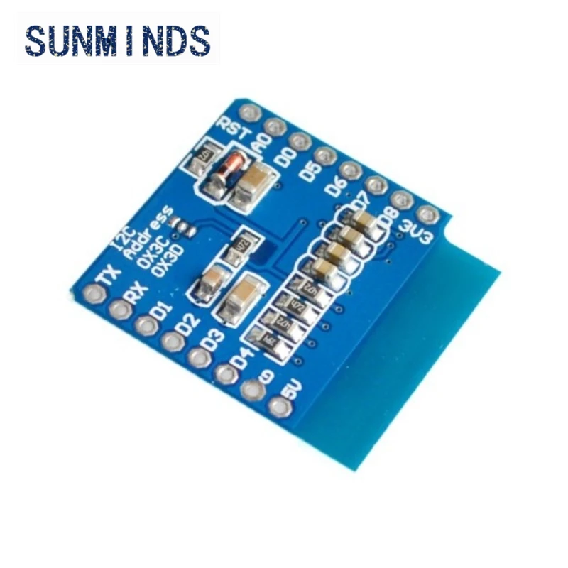 0.66 inch OLED LED LCD Dispaly Shield Compatible for WEMOS D1 MINI ESP32 64X48 0.66 inch Display 0.66