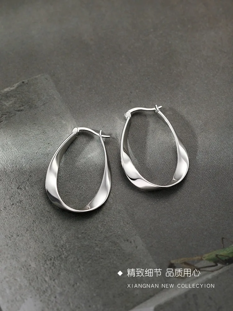 

925 Sterling Silver Mobius Advanced Sense 2023 Hot-selling Ear Jewelry Earrings