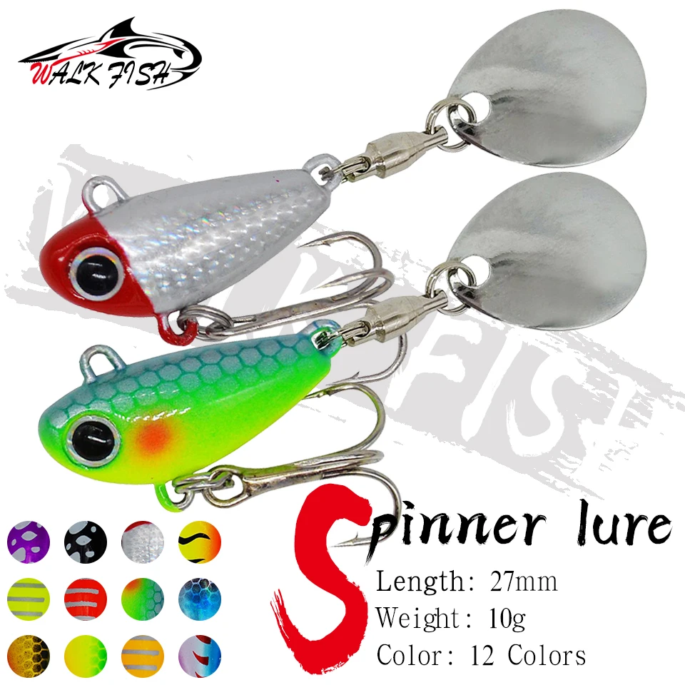 Walk Fish mini VIB metálico 10g spinner pincrankbait vibración - imagen 2