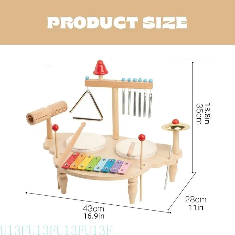 

U13F Дети, перкуссия, инструмент ксилофон, игрушечный подарок для детей малышей, детская игрушечная машина для хорошего навыка