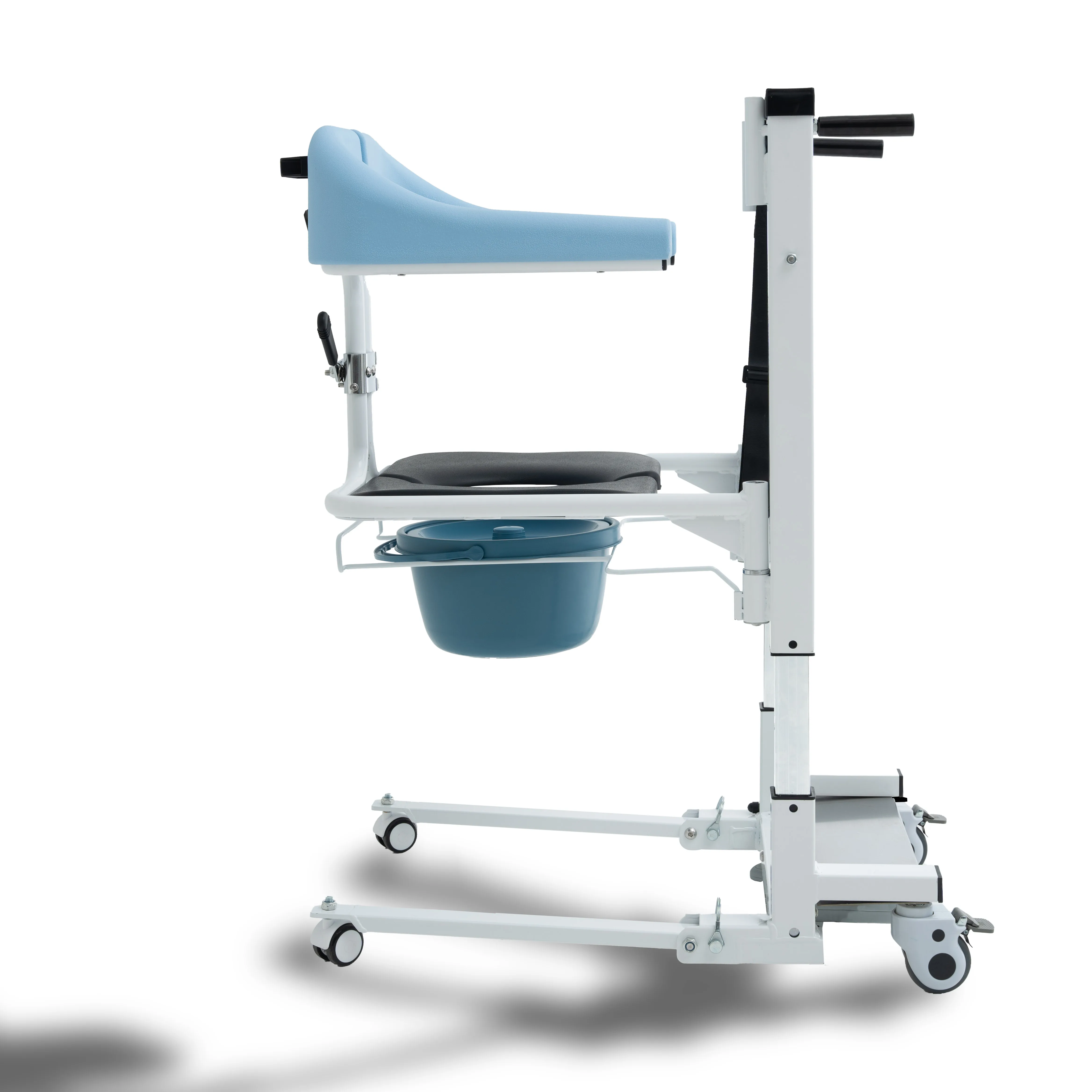

Bath Chair with Wheels for Disabled Elderly Moving Wheelchair Foldable