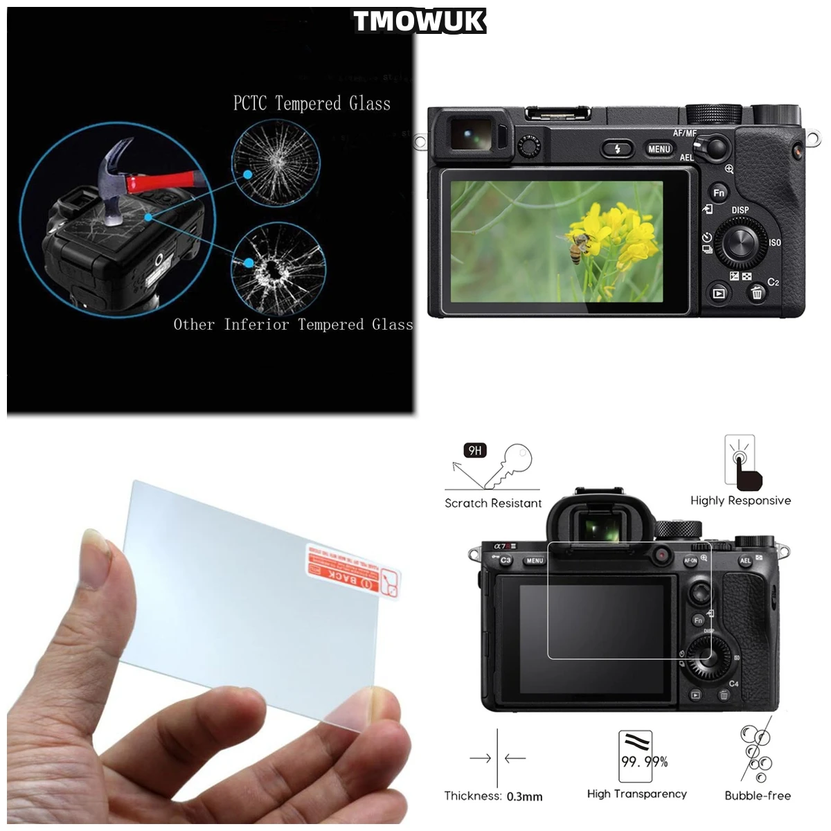 

Tempered Glass Screen Protector For A1 A7 IV A7M4 A6100 A6300 A6400 A6600 A6000