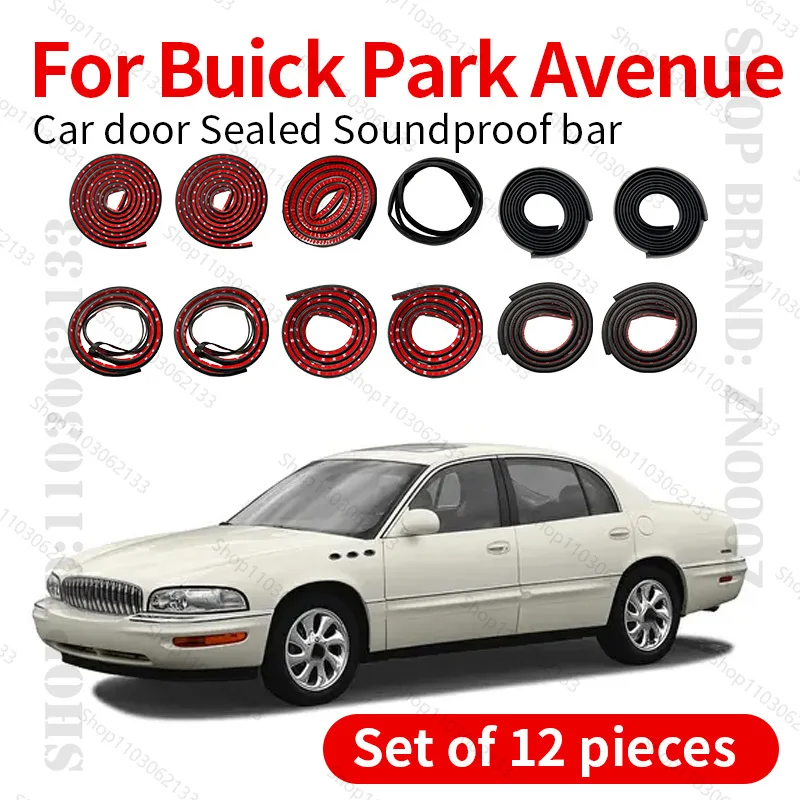 

For Buick Park Avenue Car Door Seal Strip Rubber Double Layer Sealing Protector Soundproof Strip Dustproof Seal Strip 12PCS Set
