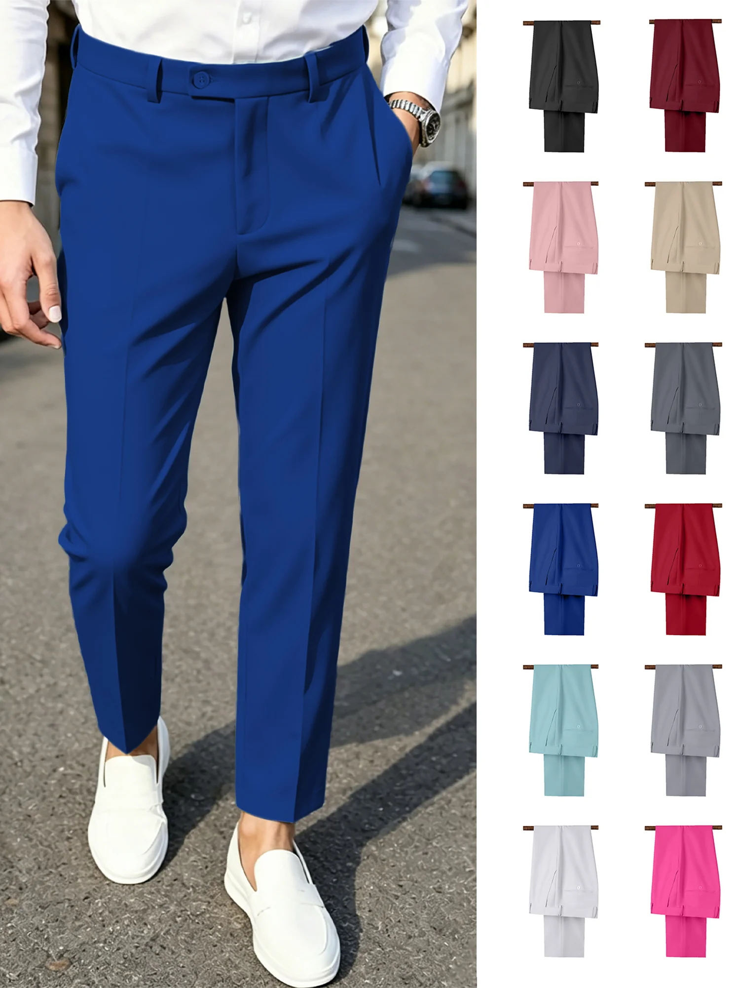 Dress Pant Flat Front - Erkek 1 Parça Resmi Takım Elbise