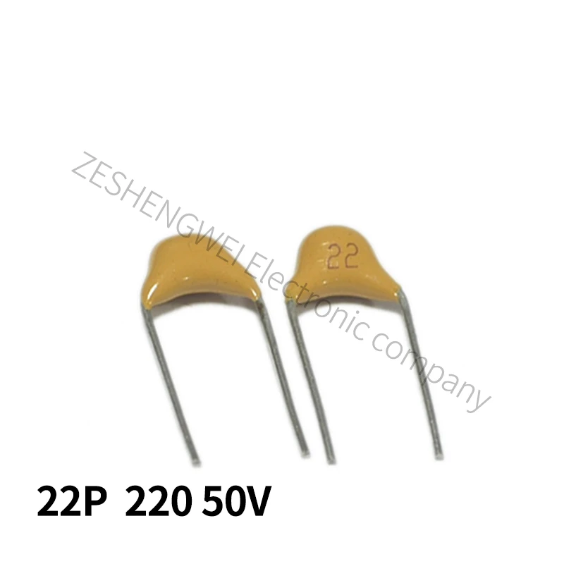 100PCS 22PF 5% 5.08 MILÍMETROS 220 V 22 50 P Multilayer Monolithic Capacitor de Cerâmica 0805