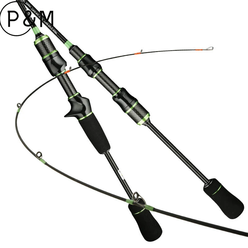 

Ultra Light Carbon Trout Lure Rod UL Super Soft Solid Tip Long Cast Spinning Rod For Small Minnow Panfish Freshwater Fishing