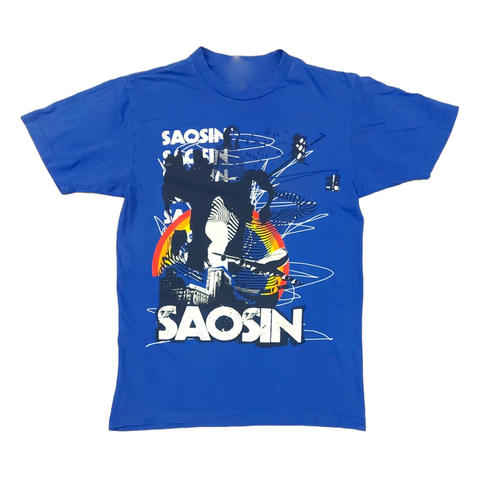 

Vtg Saosin Band For Fans Cotton Blue Full Size Unisex Classic Shirt MM545