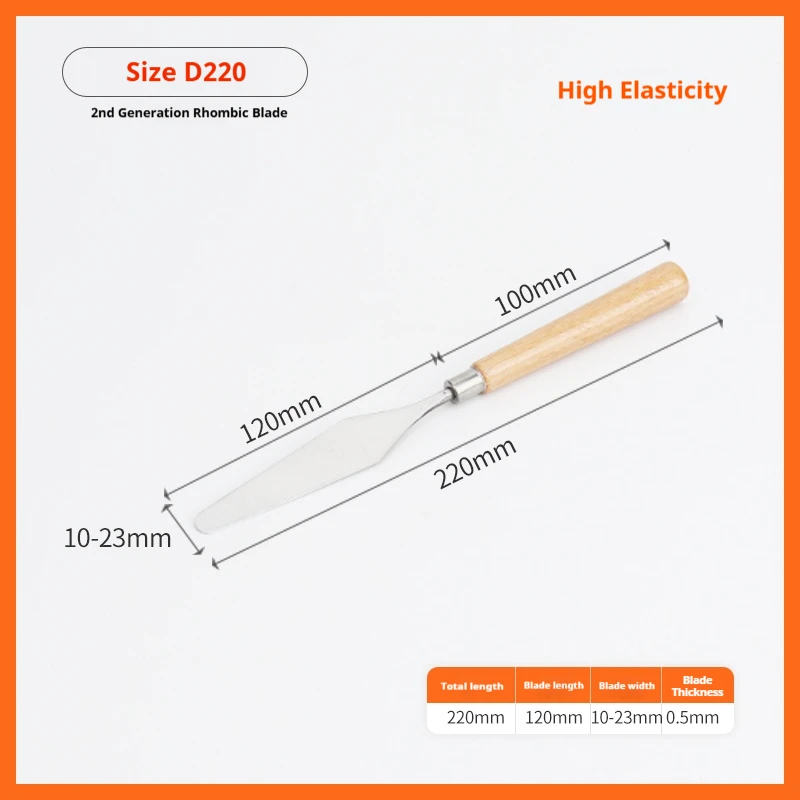 

4-16 Inch Silk Screen Printing Inks Scraper Spatulas 430 Stainless Steel SMT Squeegee Board for Screen Printing Scrapers Tools