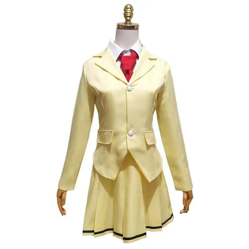 Costumes de cosplay Kuroki Tomoko pour femmes, manteau, chemise, jupes, vêtements pour filles