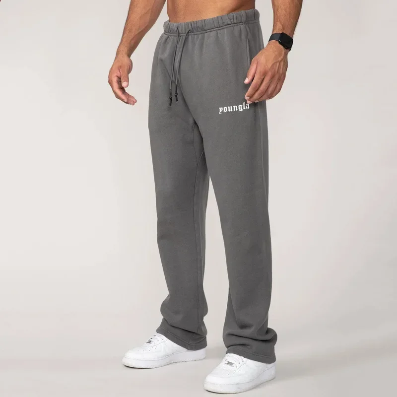 Men\'s Sweatpants New Autumn Winter New Sports Fitness Casual Pants Jogger Gym Running Training Pants Mid Waist Drawstring Pants