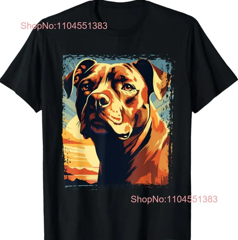 

Футболка с американским питбуль-терьером в стиле поп-арт для владельцев собак, размер S-5XL