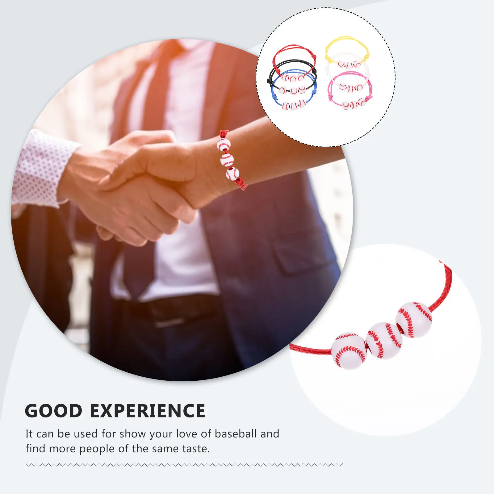 30 pcs Bracelet Jewelry Women Gift Halloween Christmas New Year Ball Bracelet Baseball Woven Bracelet Bracelet Set Bracelet Sets