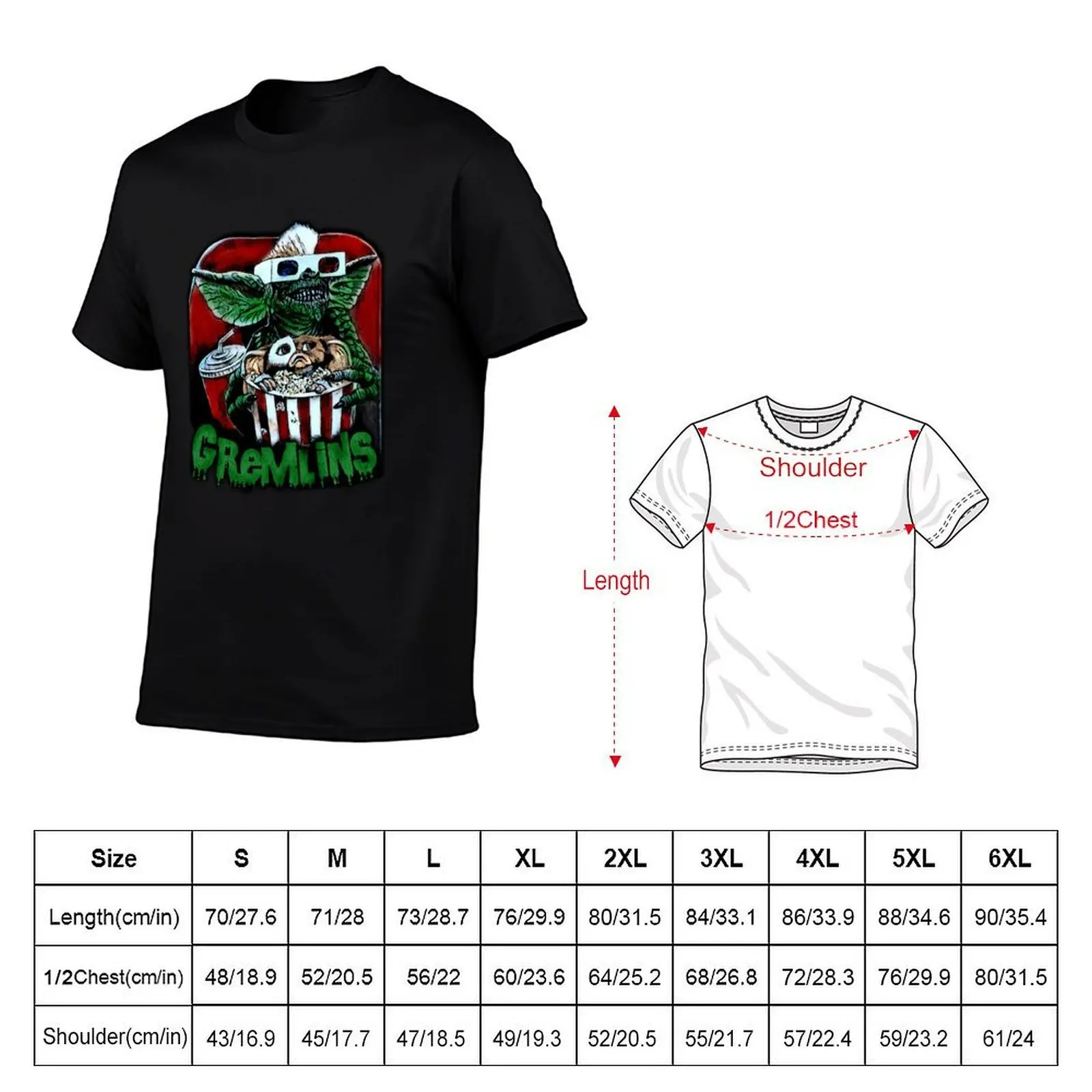 Gremlins T-Shirt t shirt man plain man t shirt designer T-Shirt