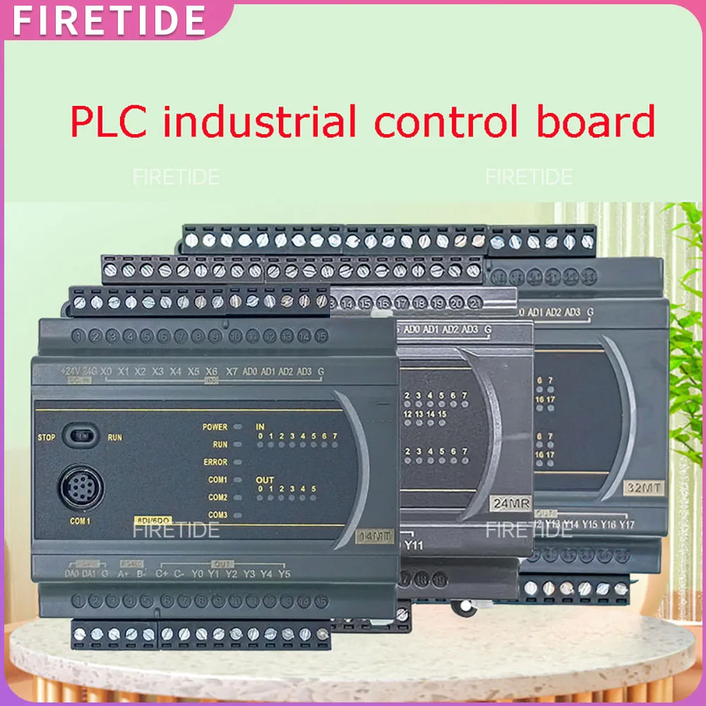 

Программируемый контроллер ПЛК 14/24/30/32/40/64MR/MT 14DI10DO 4AD2DA с RTC