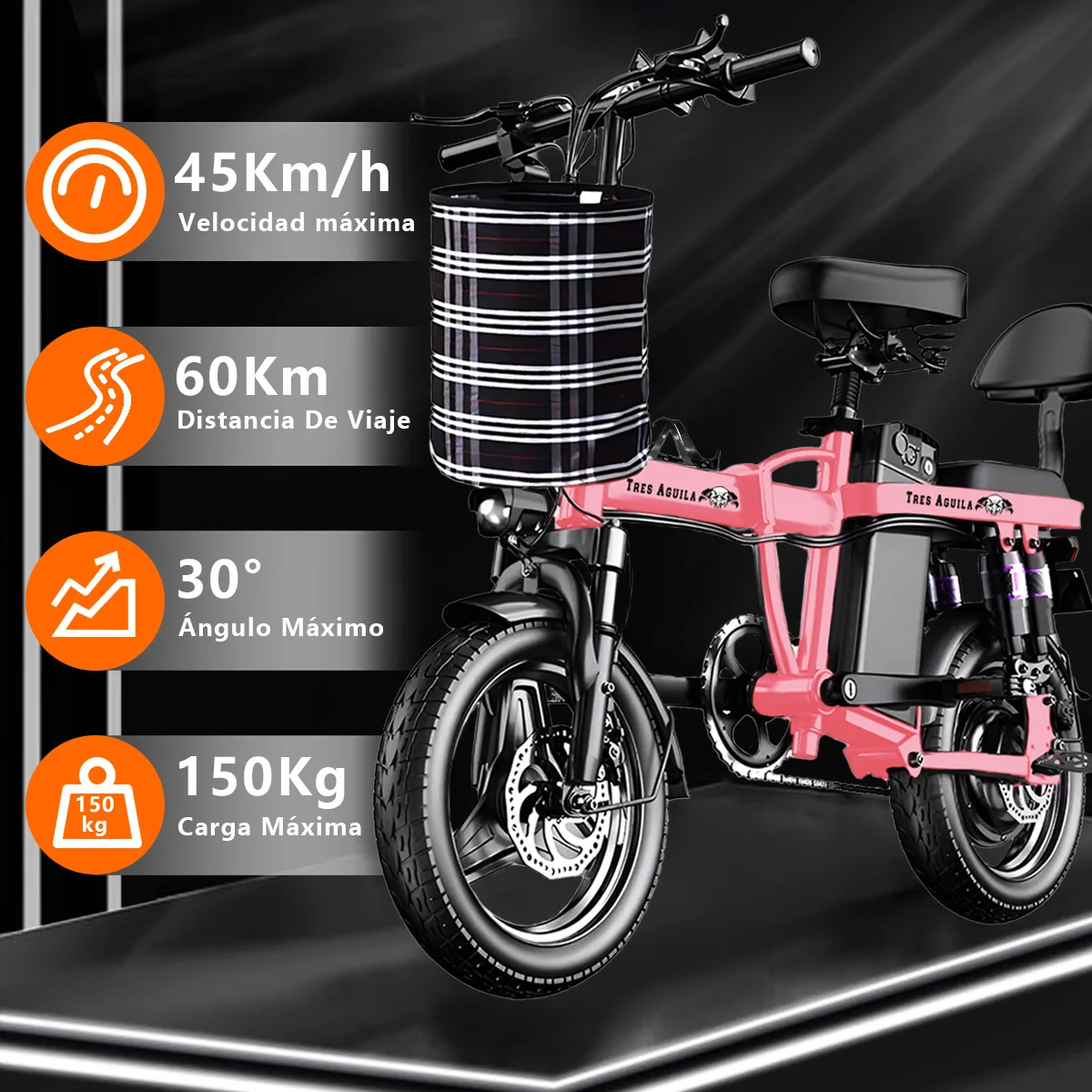 14 ”Adult Electric Bike Folding Electric Bicycle 450w Peak Motor E Bikes 60km Electrical Bicycles Road E Bike Mexico Shipping