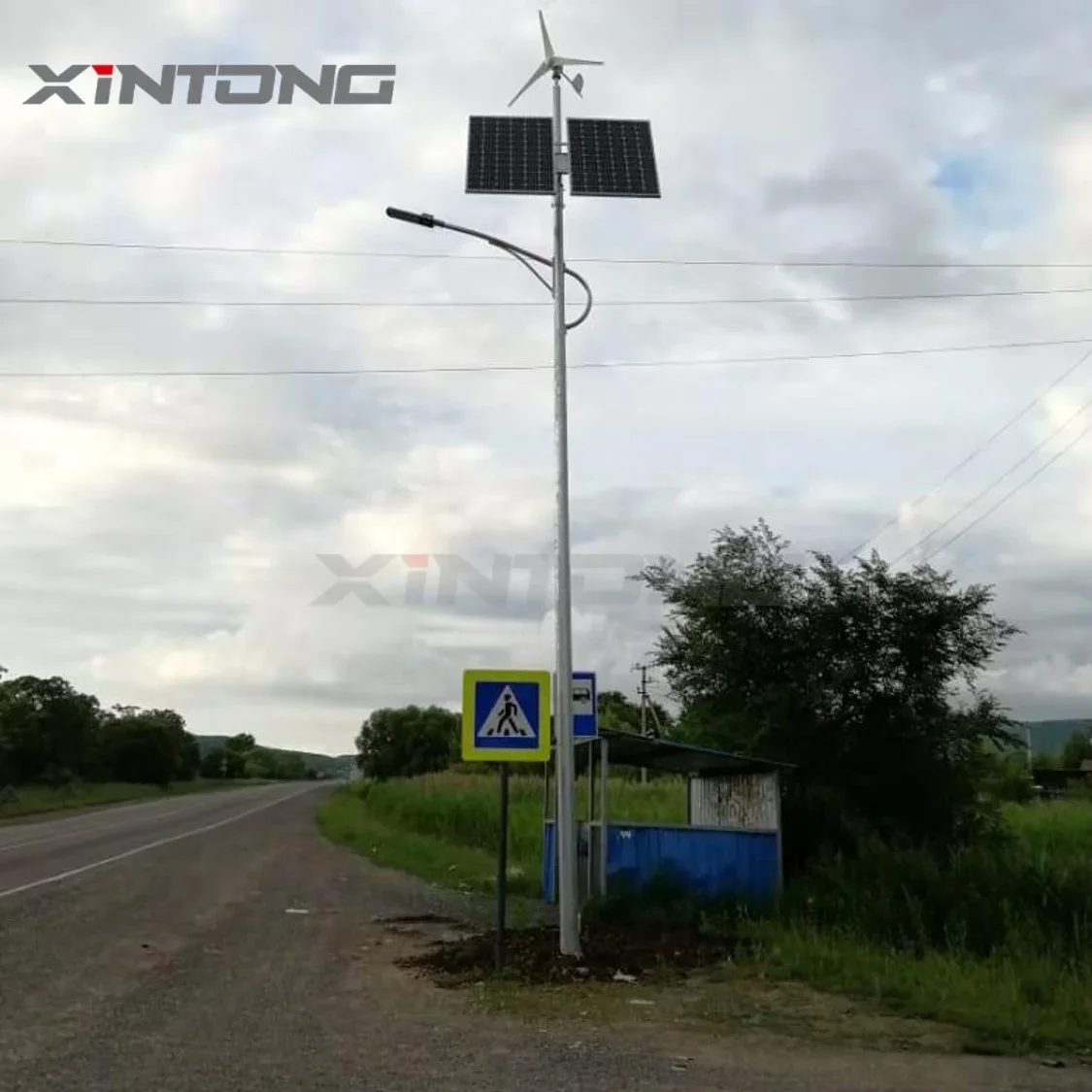 High Quality Waterproof Ip65 New Outdoor Pole Price Wind Turbine With Solar Hybrid Solar Wind Street Light