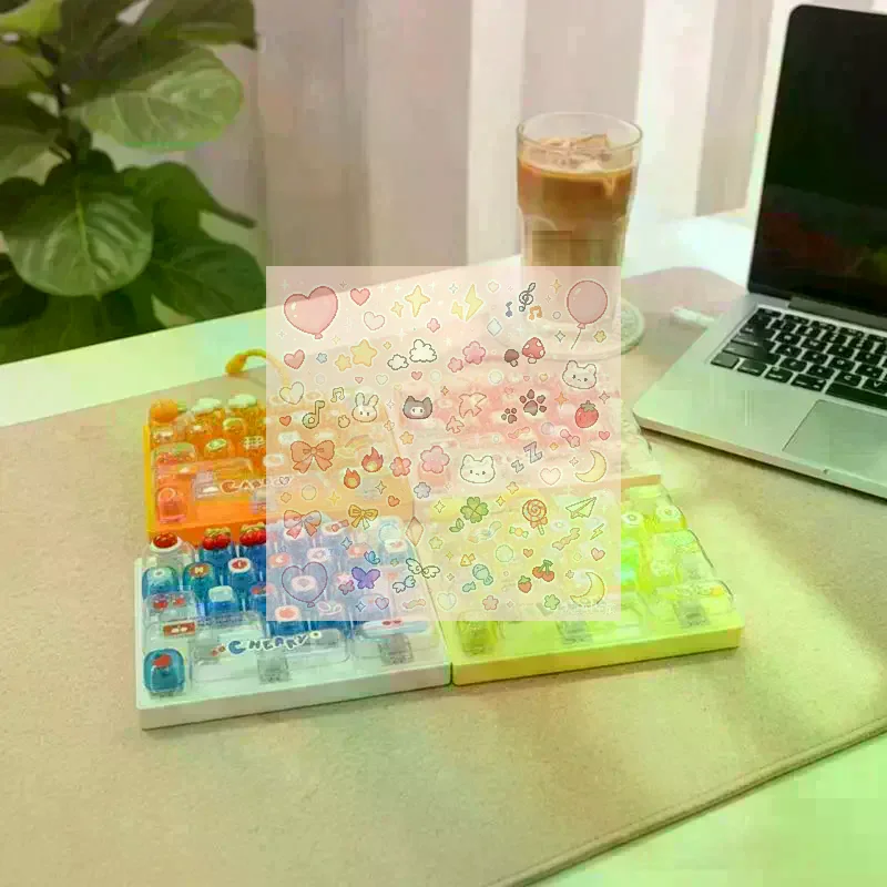 Cute Kawaii 3D Cartoon Keycaps With Cherry Peach Themes And Soft Touch Finish Perfect For Mechanical Keyboard Gaming Decoration