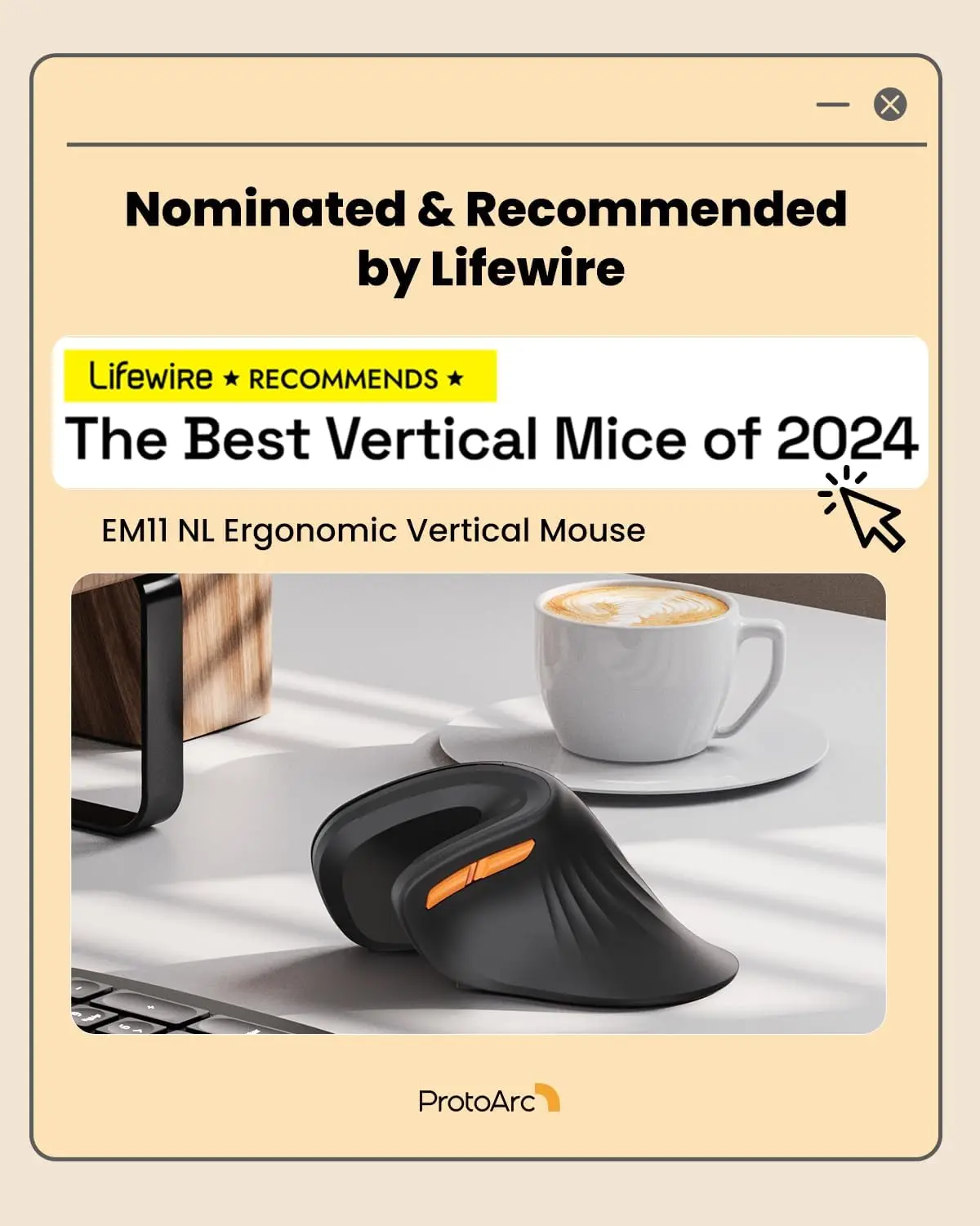 Ergonomic Mouse Wireless Vertical Mouse or Computer iPad Mac Windows 3 Adjustable DPI Multi-Device Connection