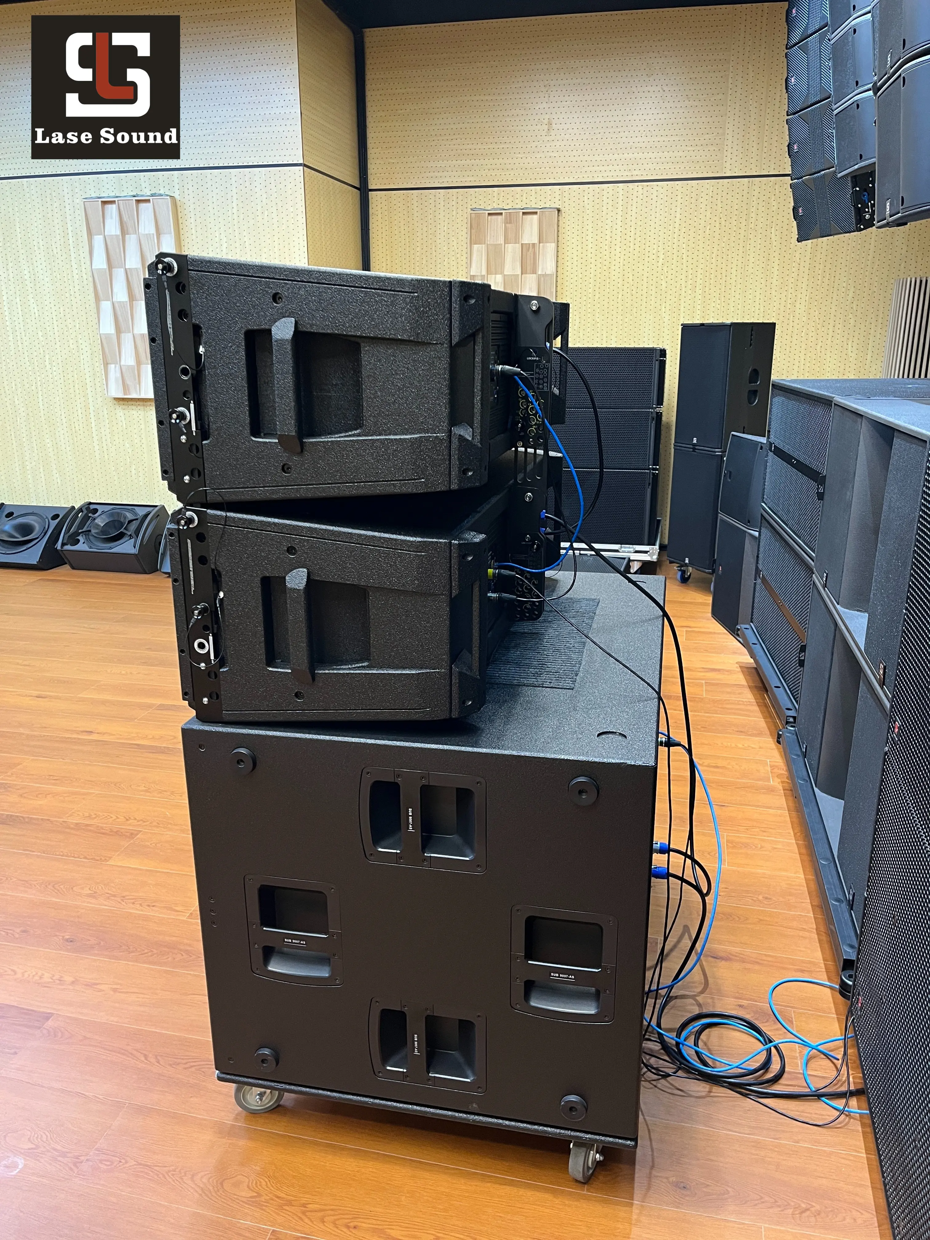 Wholesale Double 12 Inch pa Speaker HHDL50A 44K Big Powered 3 Way Line Array Active Speakers Sound System for Stage Performance
