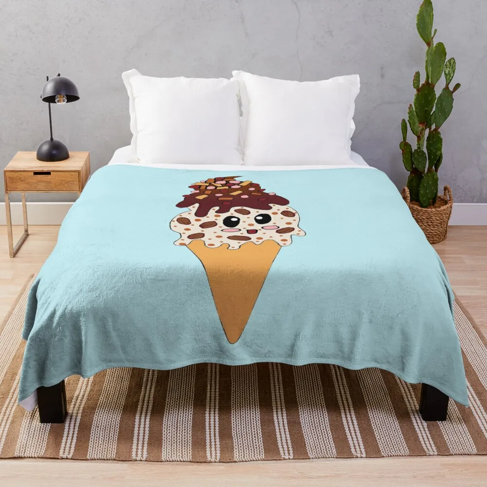 

Butter Pecan Ice Cream Throw Blanket Polar Furrys Hair Sleeping Bag Blankets