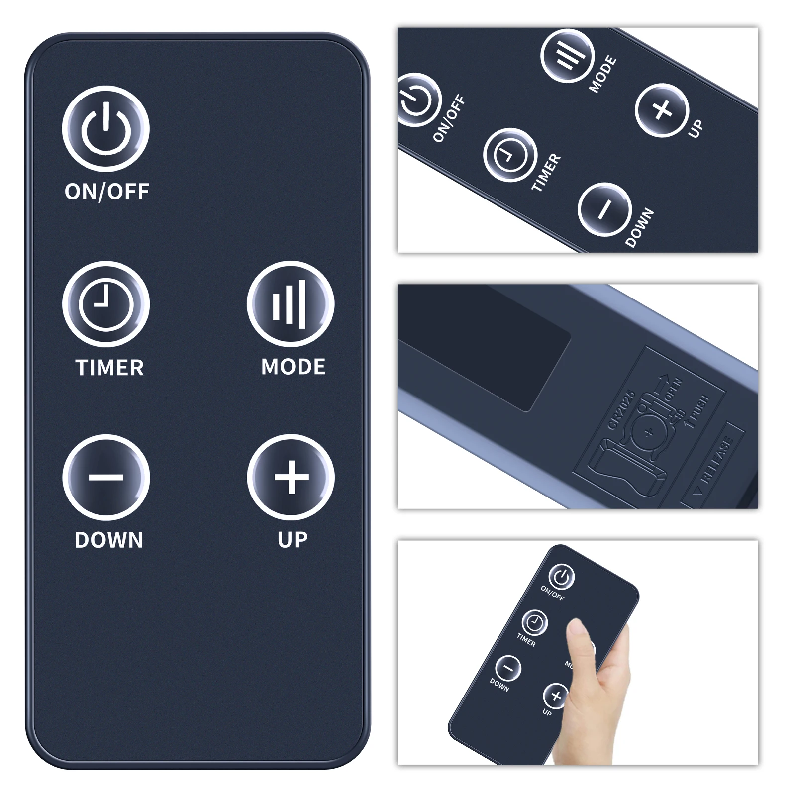 Nuevo Control remoto para radiador lleno de aceite Digital MONHOUSE 2500W con pantalla LED