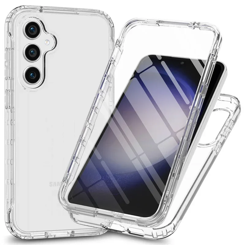 Handyhülle für Samsung Galaxy S24 FE S25 S23 Ultra S22 S21 S20 Plus A56 A36 A26 A16 A06 A55 A35 A25 A15 A54 Transparente Abdeckung
