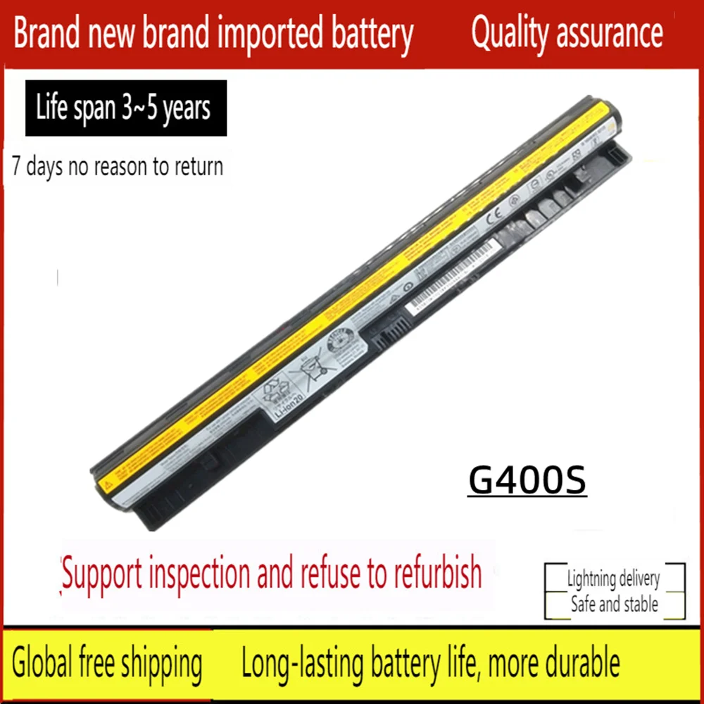 

New Laptop battery for Lenovo G400S L12L4A02 L12L4E01 L12M4A02 L12M4E01 L12S4A02 L12S4E01 L12M4A02 Z501 G405s G410s G500s G505s