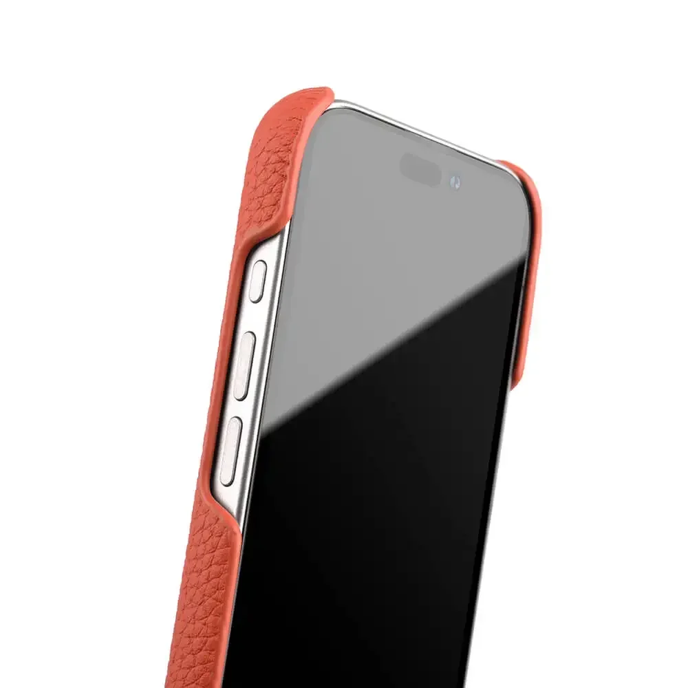 Melkco Premium-Echtleder-Hülle für Apple iPhone 16/17 Pro Max, luftmagnetisches Rindsleder, Luxus-Hüllen, Leder-Rückseite