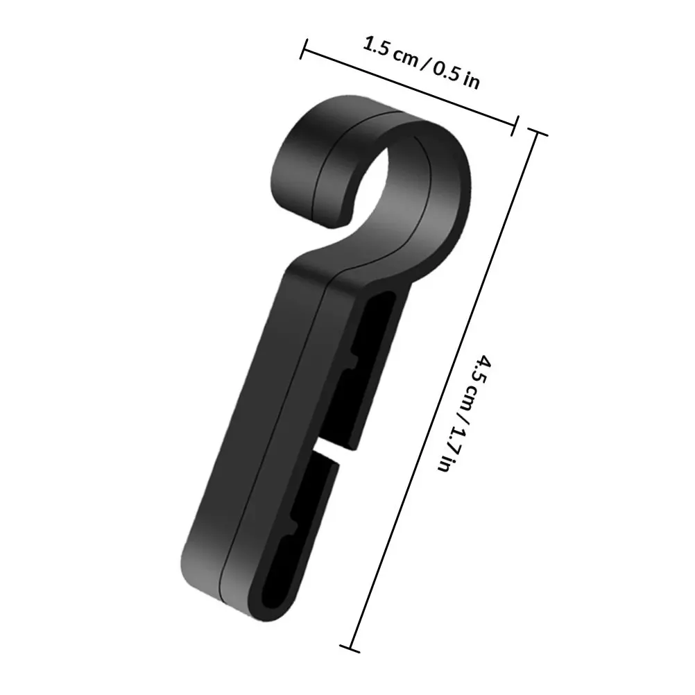 8Pcs Hardhat Clips Plastic Light Clip Non-Slip Fixation for Headlamp on Hard Hat Compact Lightweight Night