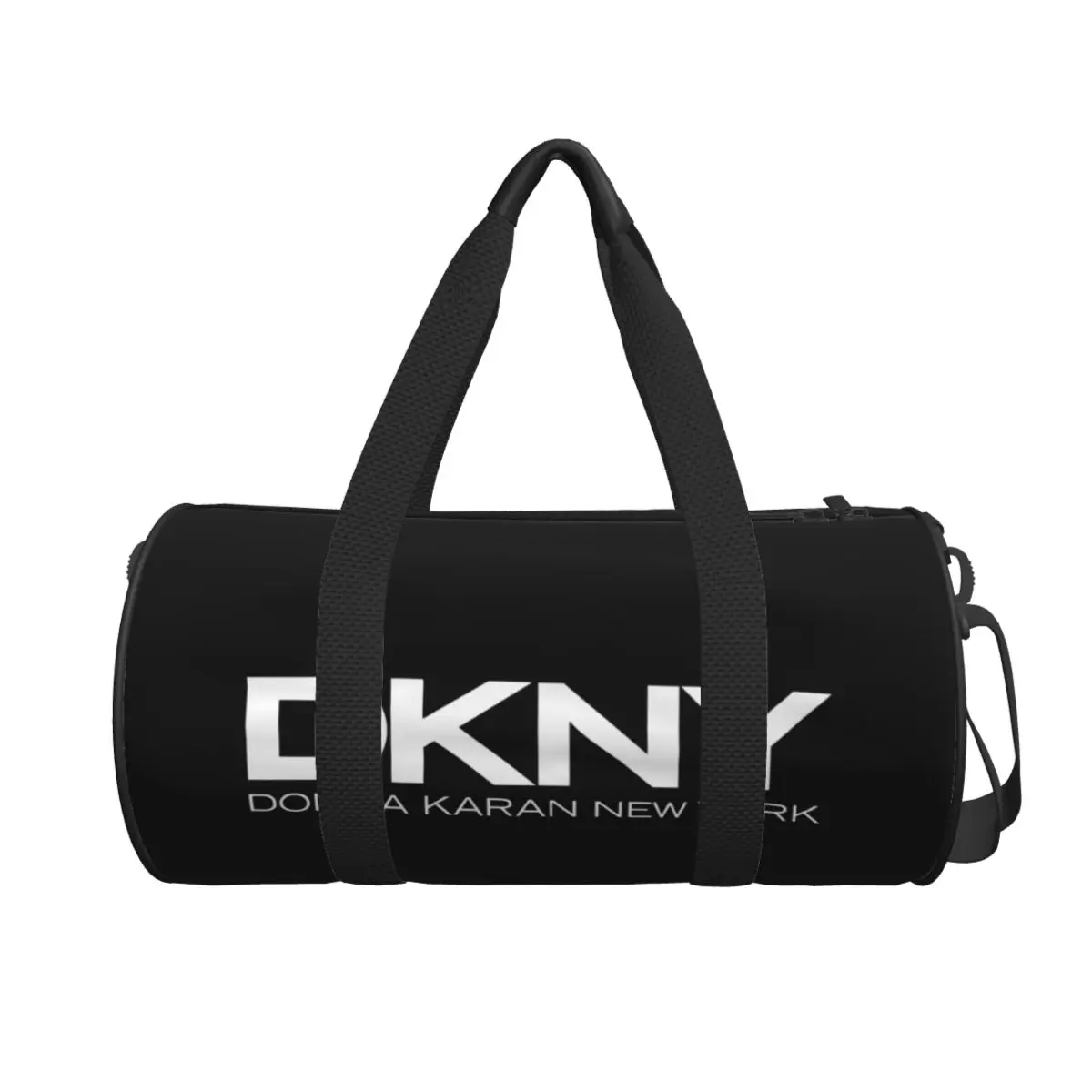 DKNYS NewYork Skyline Weekend Gym Yoga Luggage Bags Men Women Sport Duffle Bag Round Large Capacity Travel Duffel Bag