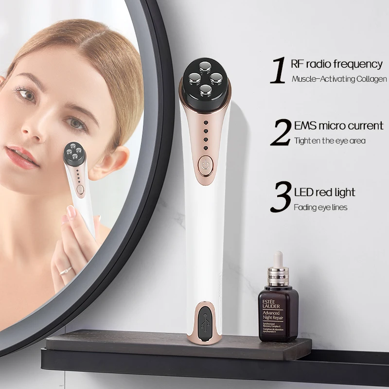 KSKIN Hot Sale Eye Massager Vibration Wrinkle Anti-Ageing Eye Massage Dark Circle Removal EMS Beauty Face Eye Care Pen