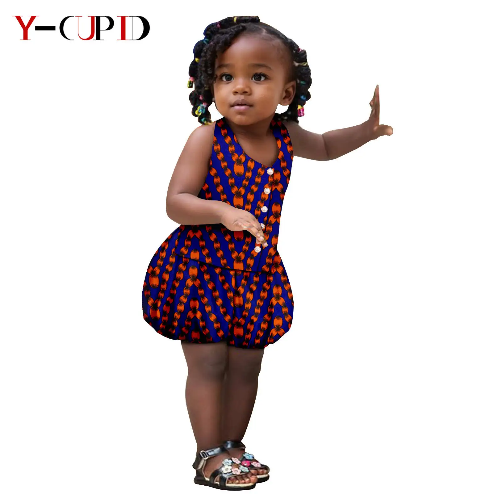 Dashiki Baby Mädchen Tank Top und Bud Shorts Hosen Sets afrikanischen Stil Kleidung Kinder Outfits Mode Ankara Kid Outwear 2446056