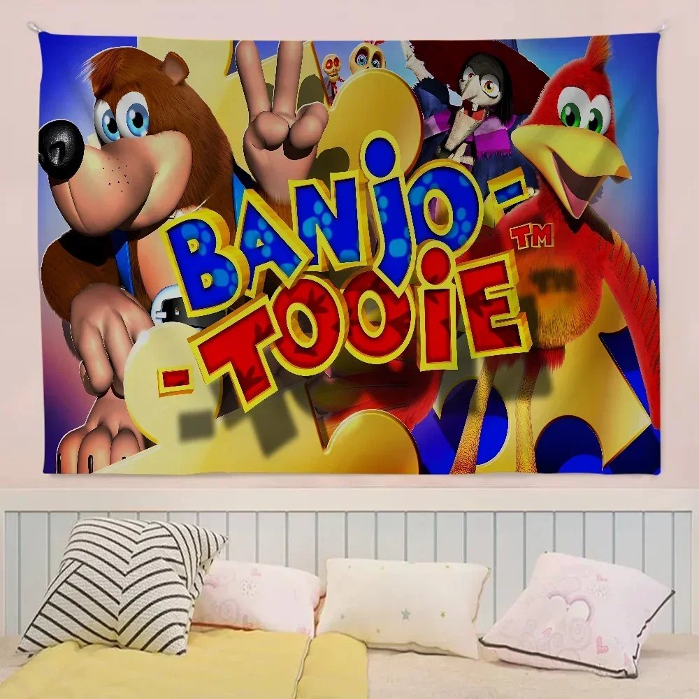 Banjo Kazooie High End Quality Banner Printing Artistic Atmosphere Style Camping Flag