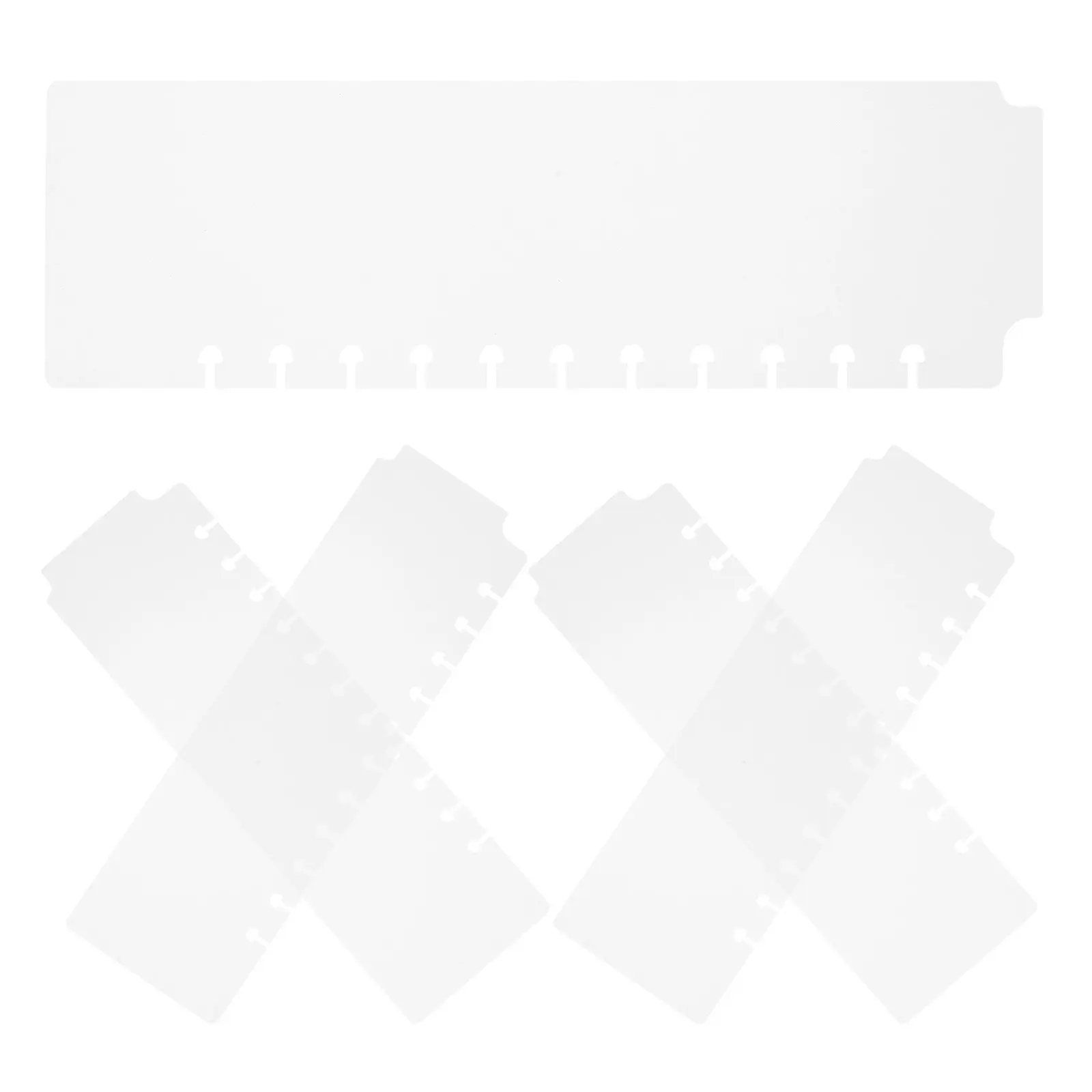

5Pcs Mini Plastic Binder Dividers for Spiral Planners Notebooks Aesthetic Bookmark Dividers Tabbed File Separators Office School