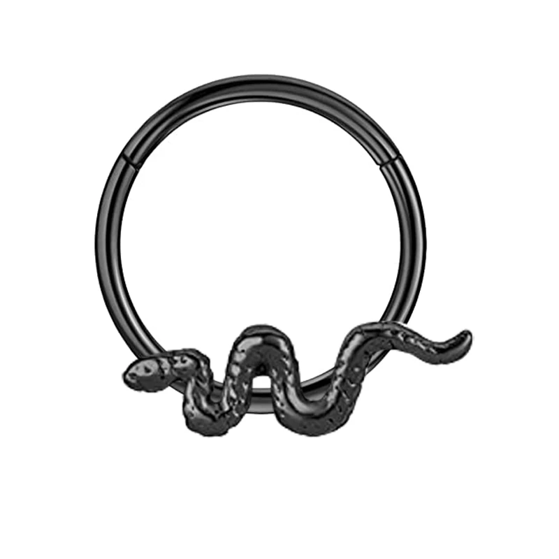 16G Butterfly Nose Ring Septum Clicker Piercings Bee Septum Hoop Jewelry Small Cartilage Tragus Helix Earring Stainless Steel