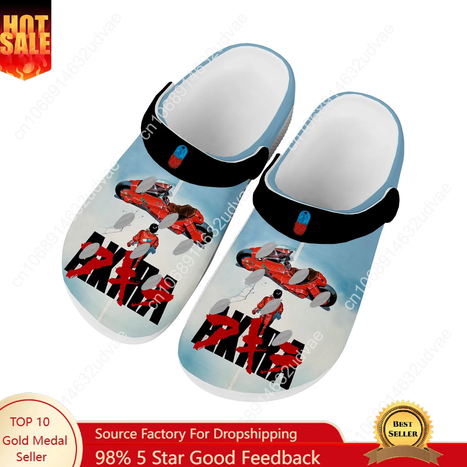 

Akira Anime Water Shoes Mens Womens High Quality Fashion Home Garden Clogs Customizd Sandals Beach Breathable Hole Slippers