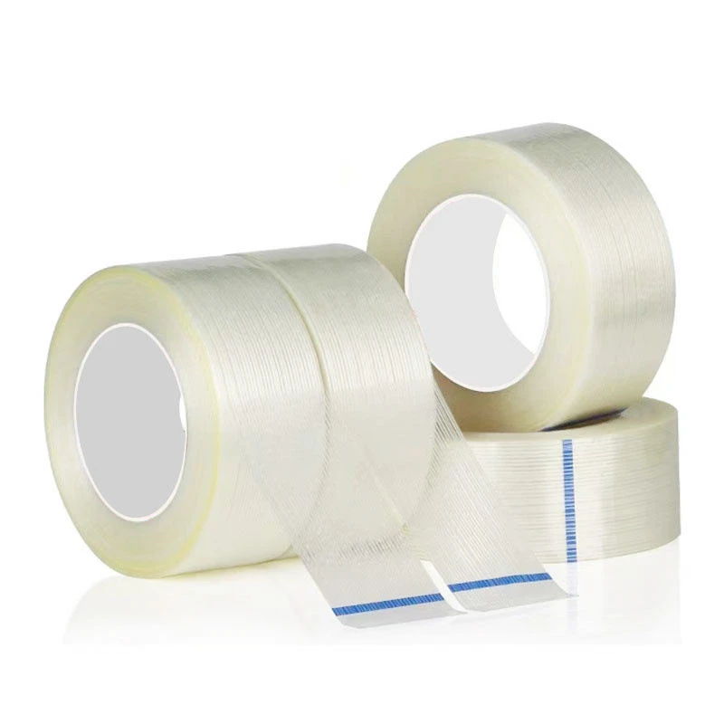 50M/R Width 10-100mm Transparent Fiberglass Tape Heavy Duty Fiberglass Reinforced Tape for Bundling Reinforcing and Palletizing