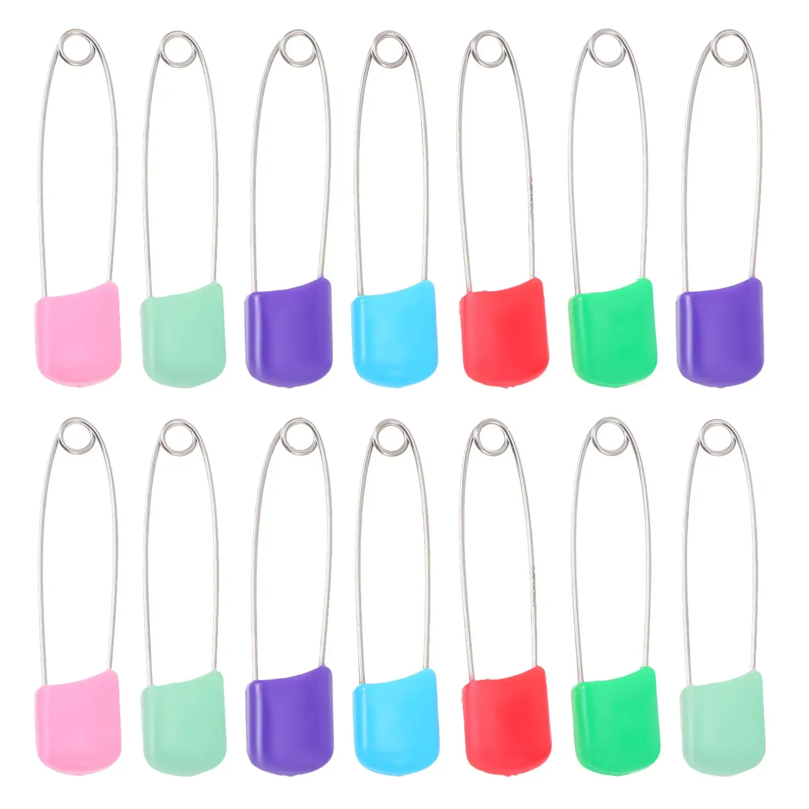 

100Pcs Stainless Steel Safety Pins Durable Baby Nappy Brooches Infant Locking Clips Kids Diaper Fasteners Child Cloth Diapering