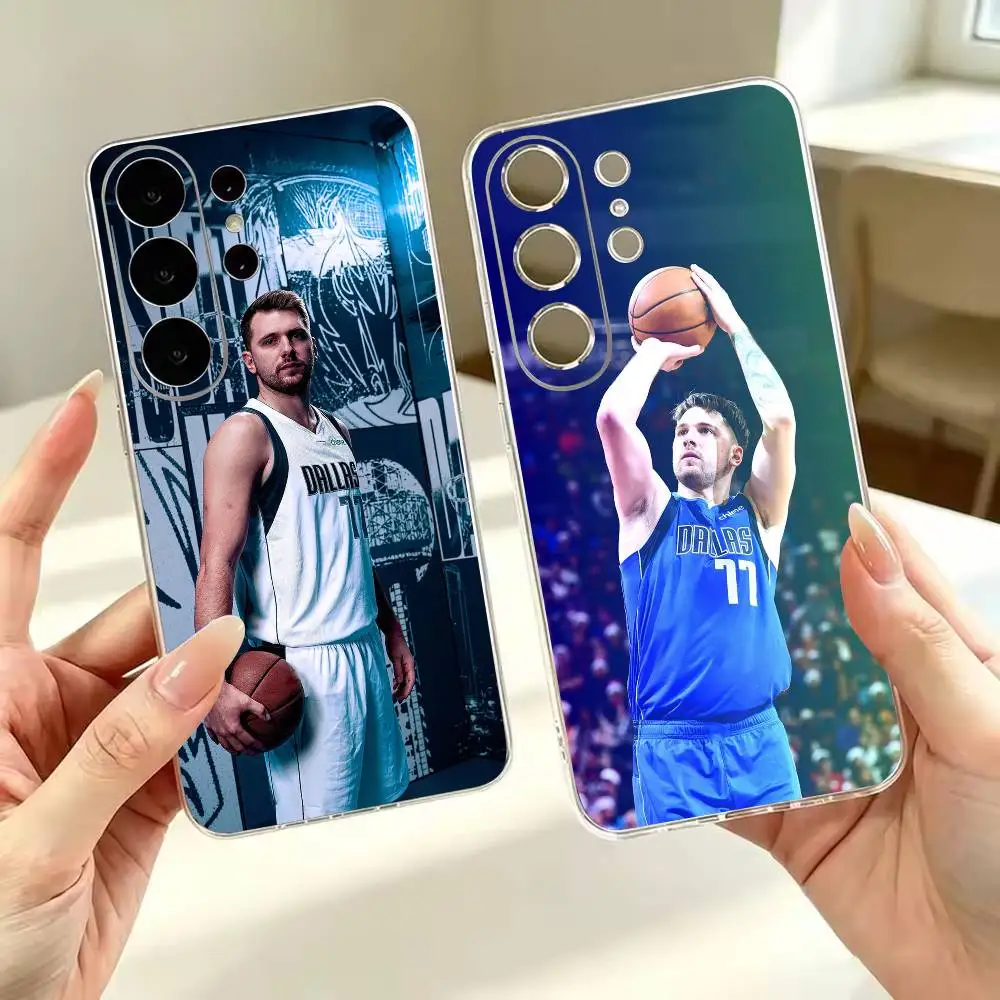 BASKETBALL L-Luka D-Doncic LD Transparent Phone Case For Samsung S26,S25,S24,S21,S22,S23,S30,Ultra,S20,Plus Soft Cover