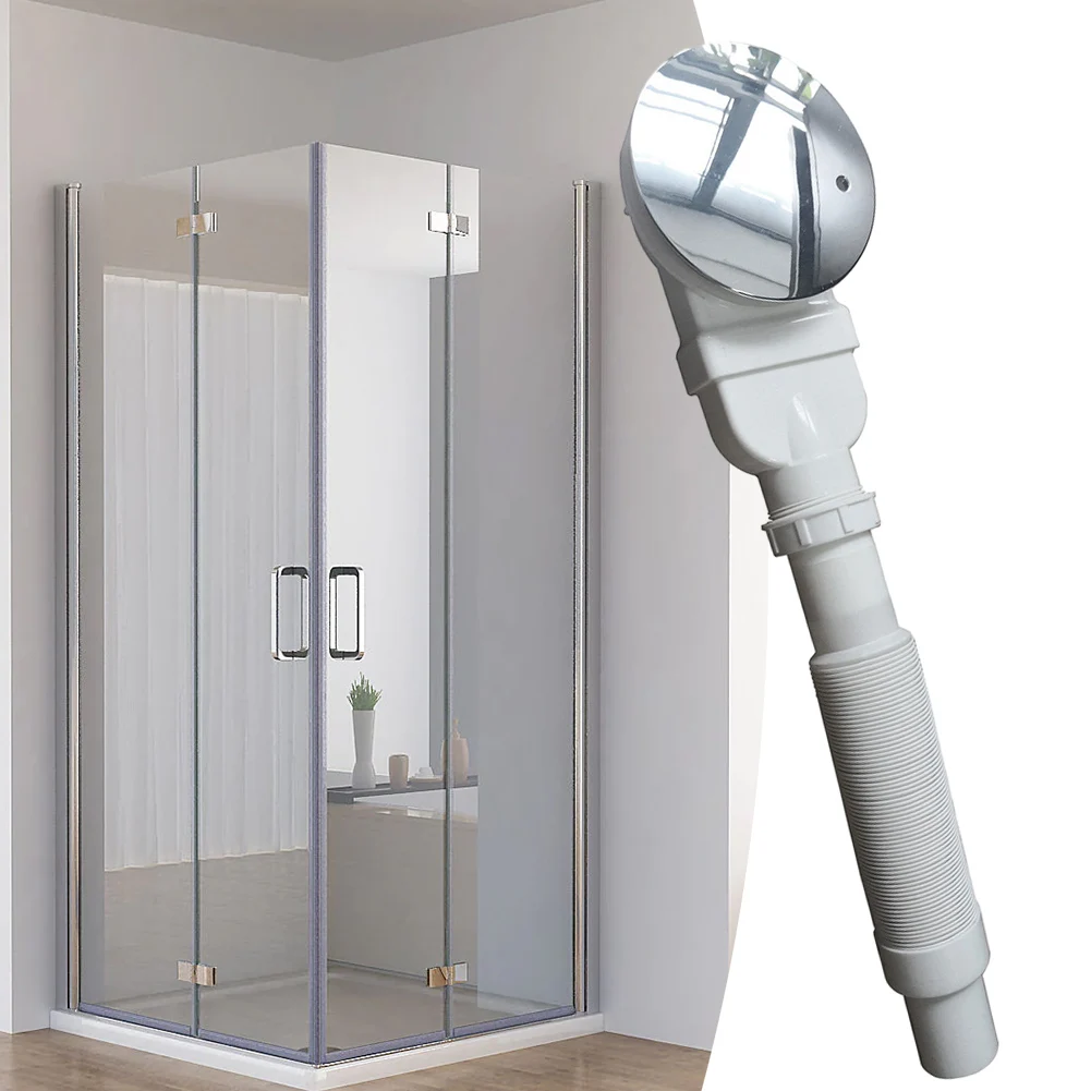 

Shower Bathroom Tray Slimline White Drain Waste Trap 90mm Diameter Plastic Bathroom Floor Fixtures Home Hardware Parts