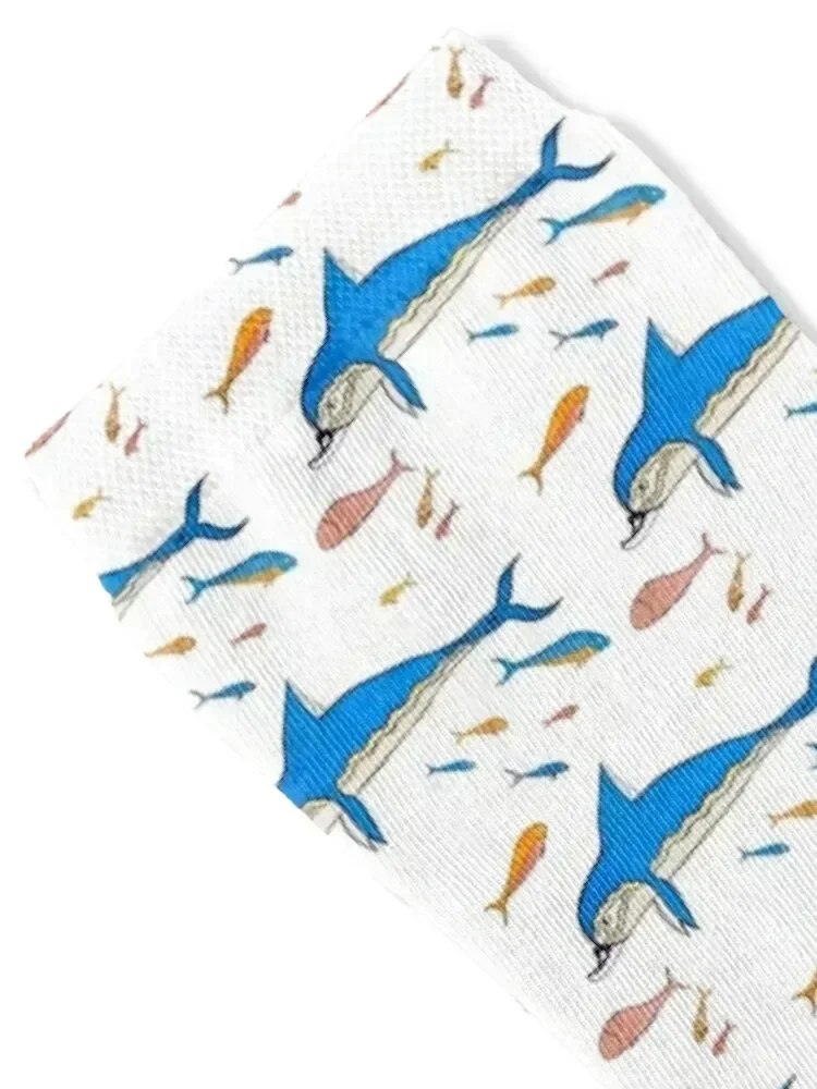 Minoan Mycenaean Dolphins Fresco from Knossos c. 1500 BC Pattern Socks Toe sports funny gifts winter Women's Socks Men's